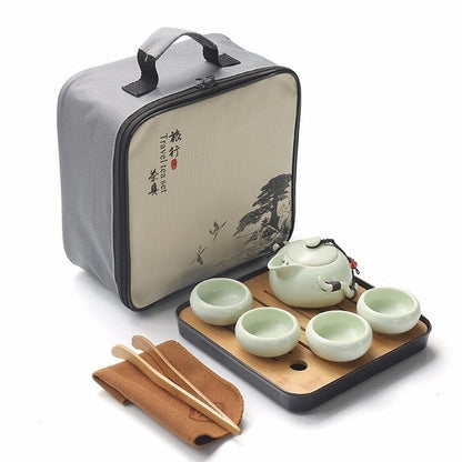 SERVICE À THÉ EN CRAMIQUE PEROC - 5Pcs