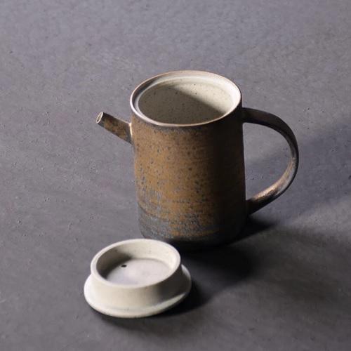 théière en céramique bougie ouverte