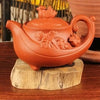 theiere ceramique chinoise artisanale rouge