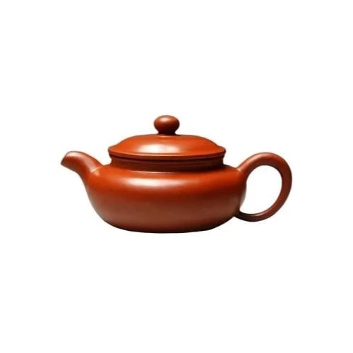 théière céramique marron de Yixing sur fond blanc