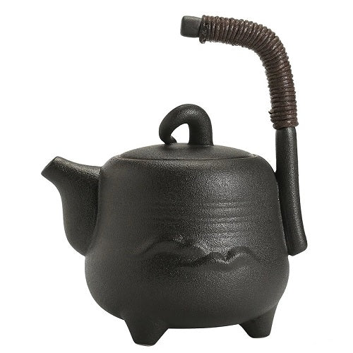 theiere en cermaique chinoise anse verticale norie