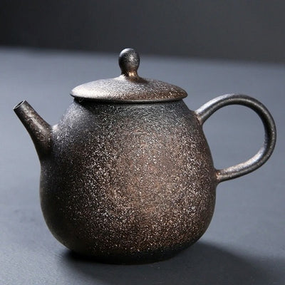 théière en céramique chinoise fine grise