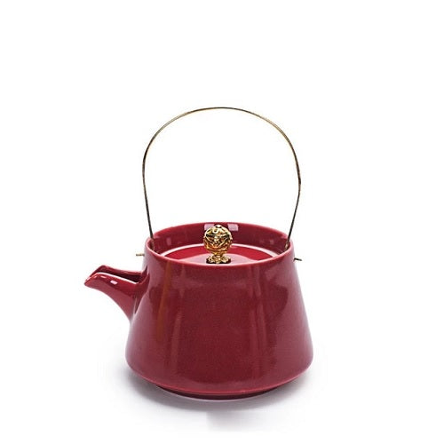 Théière japonaise en porcelaine rouge