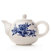Théière en porcelaine chinoise avec fleur bleue