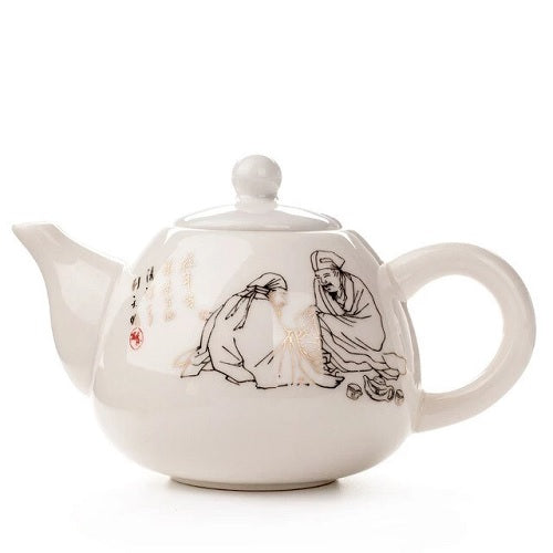 Théière en porcelaine chinoise maitres chinois