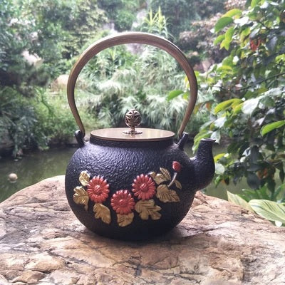 theiere en fonte noire japonaise Authentique