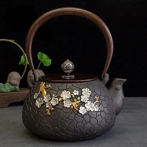 theiere en fonte terre des anciens