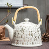 Theiere ceramique chinoise avec motif ecriture chinoise