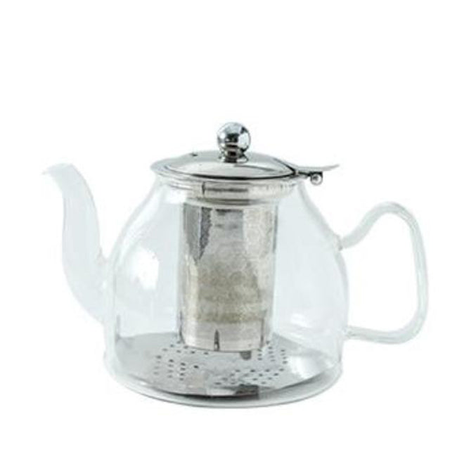 theiere verre et metal